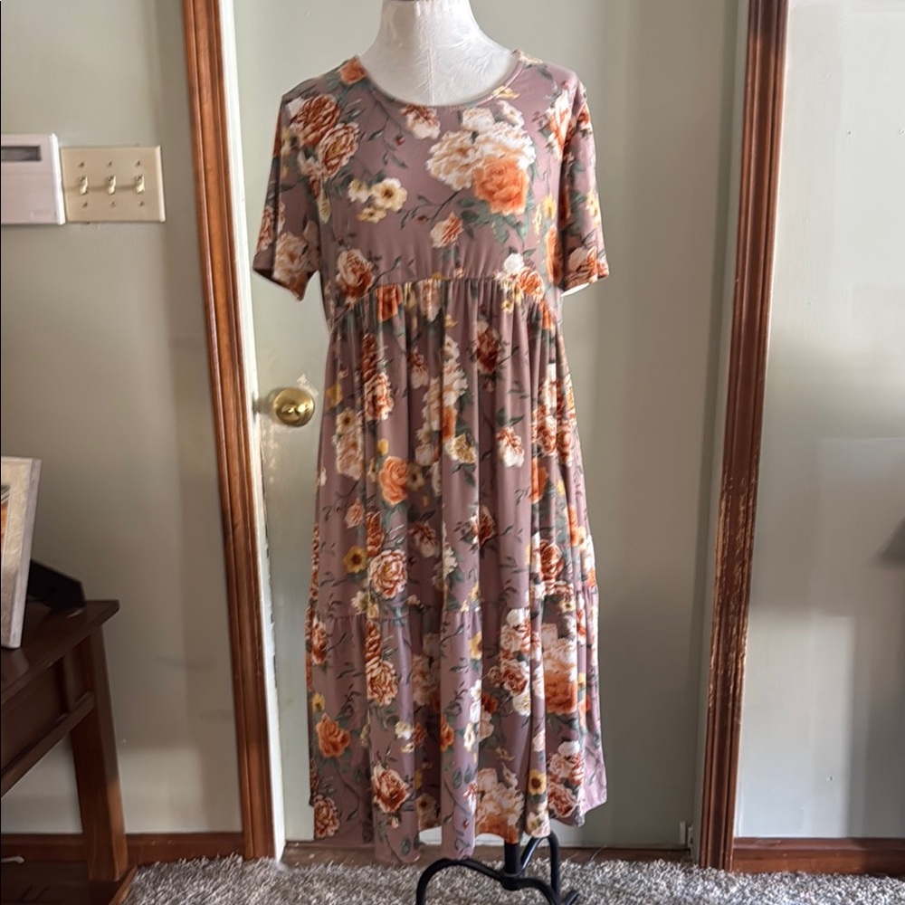 Floral Short Sleeve Dress